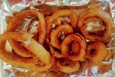 Crispy fried onion rings