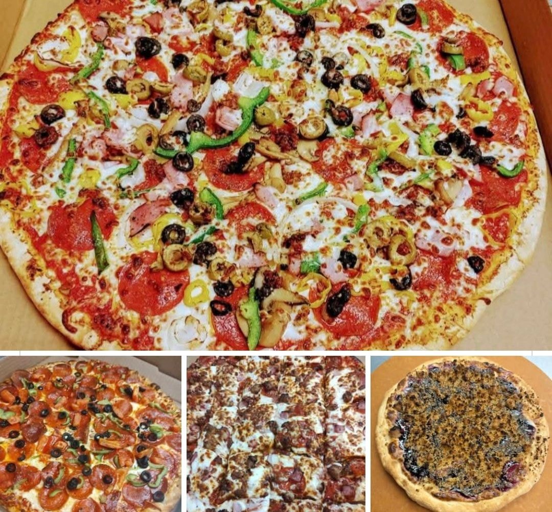 Pizza collage varieties